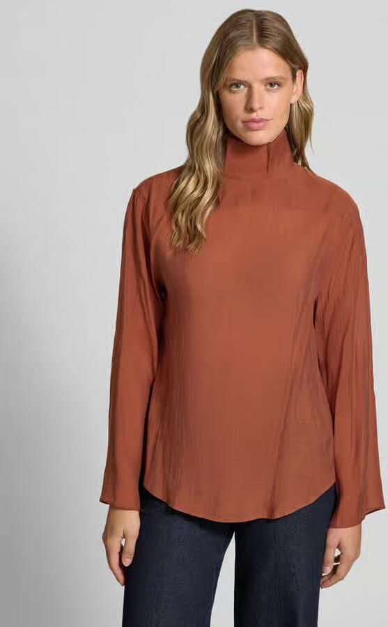 Topshop regular fit blouse met opstaande kraag model 'ESMEE' - Foto 3