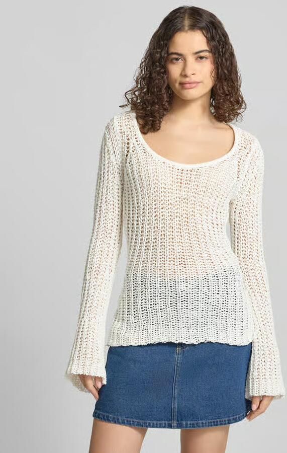 Topshop regular fit trui in gehaakte look model 'Fenja' - Foto 2