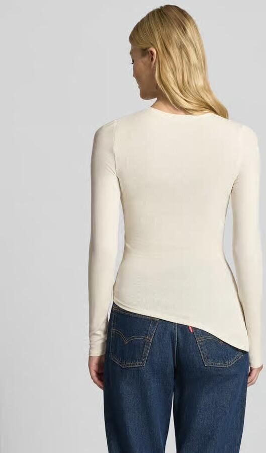 Topshop Shirt met lange mouwen in asymmetrische look model 'RIA' - Foto 3