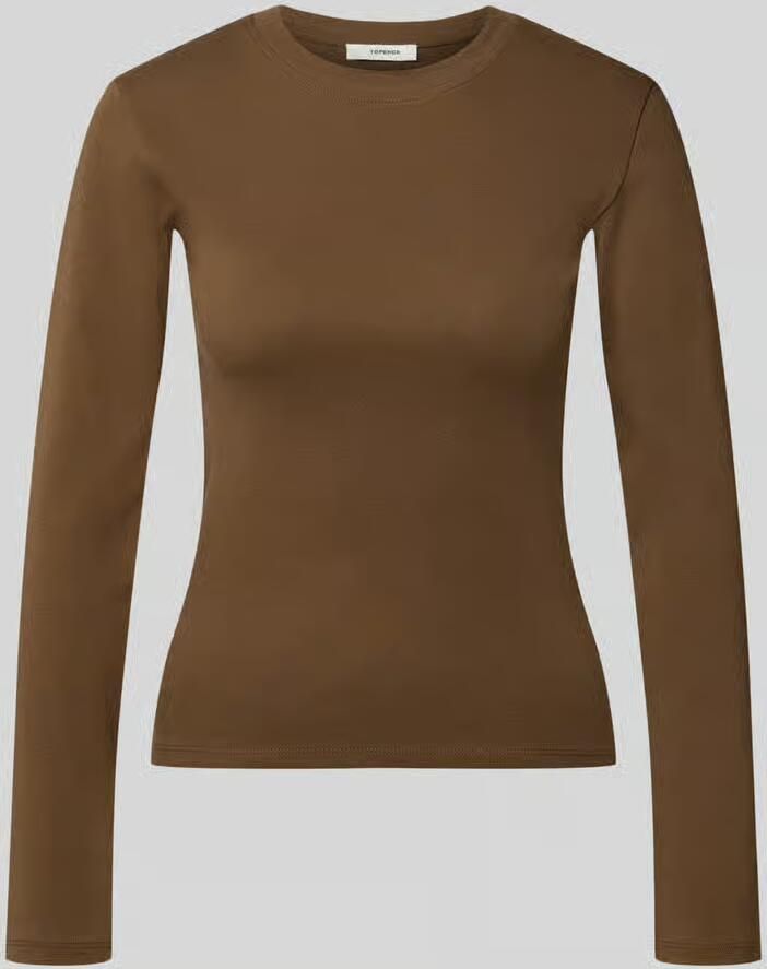 Topshop Shirt met lange mouwen met ronde hals model 'EVERYDAY'