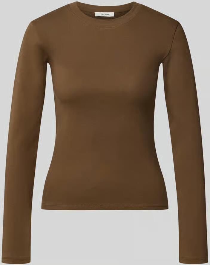 Topshop Shirt met lange mouwen met ronde hals model 'EVERYDAY'