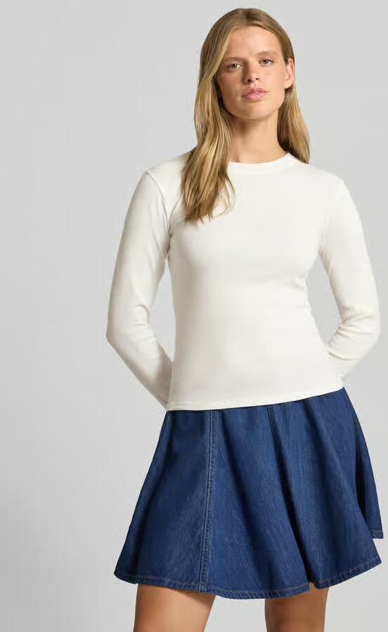 Topshop Shirt met lange mouwen met ronde hals model 'EVERYDAY' - Foto 6