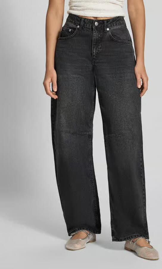 TOPSHOP Tsbarrel Hr Denim Jeans Blw Noos barrel jeans zwart - Foto 5
