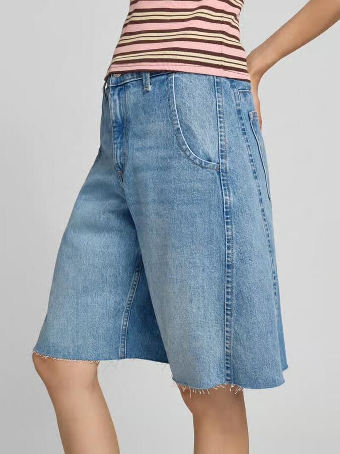 Topshop straight fit shorts in denim-look model 'Joa' - Foto 2