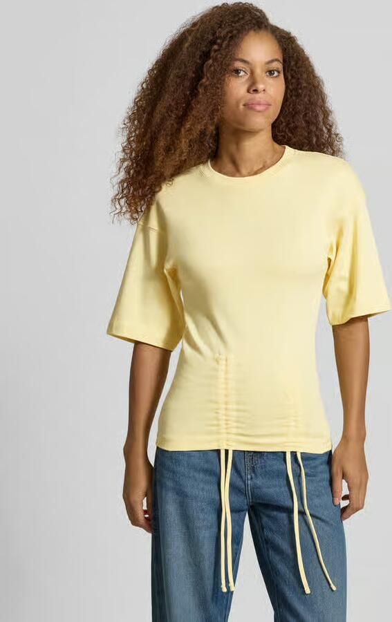 Topshop T-shirt met plooien model 'MALLE' - Foto 3