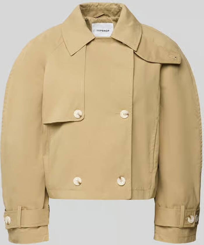 Topshop trenchcoat met mouwtrensjes model 'MIA' - Foto 5