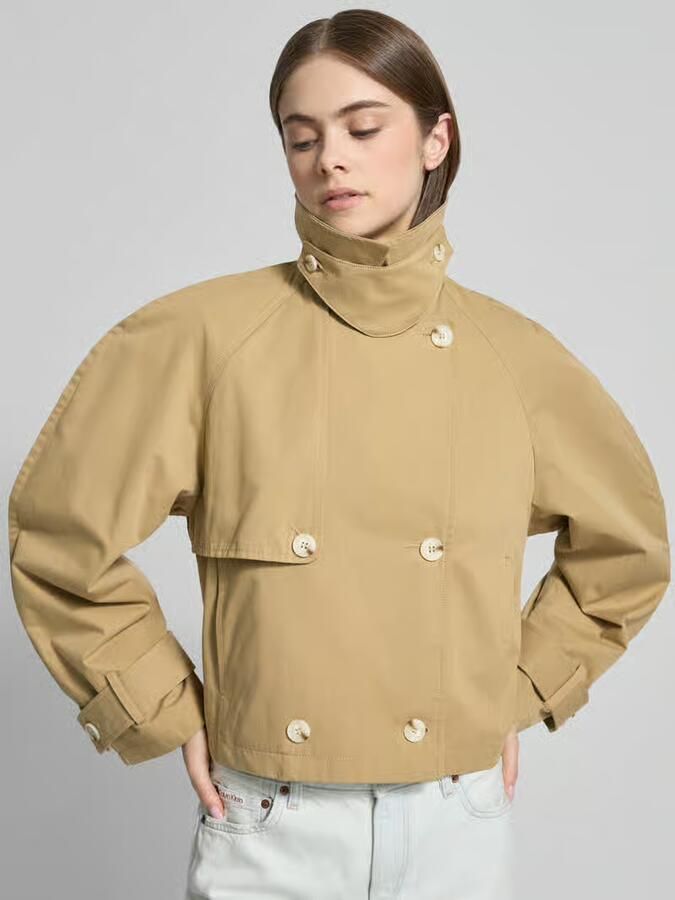 Topshop trenchcoat met mouwtrensjes model 'MIA' - Foto 4