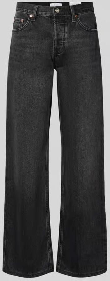 TOPSHOP Tsember Lr Wide Dnm Jeans Blw Noos low waist wide leg jeans black denim - Foto 4