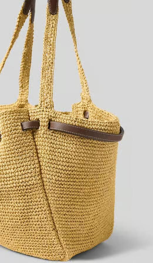 TORY BURCH bucket bag van bast