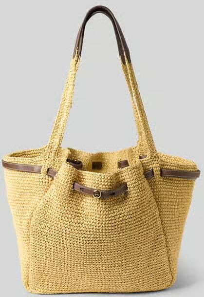TORY BURCH bucket bag van bast - Foto 2