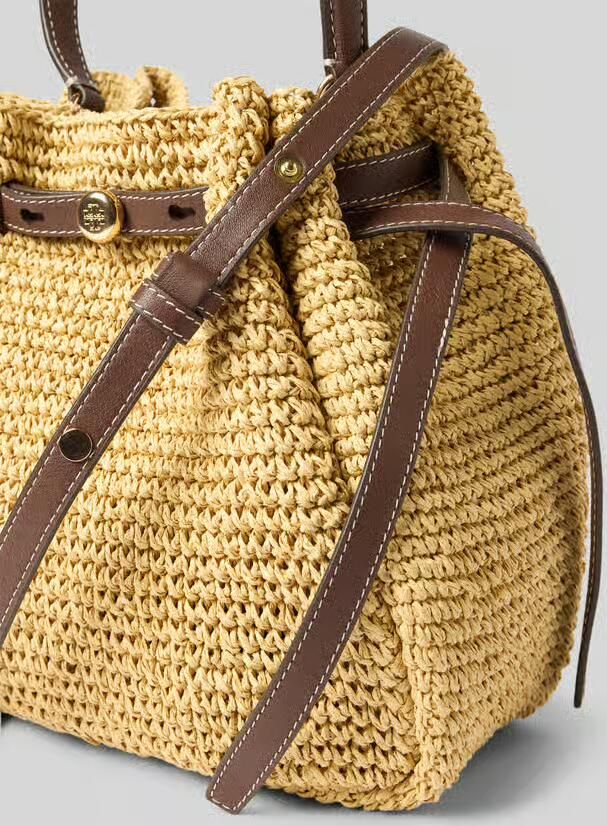 TORY BURCH bucket bag van bast