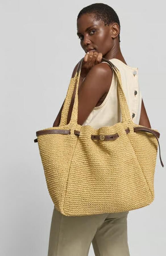 TORY BURCH Bucket bag van bast - Foto 2