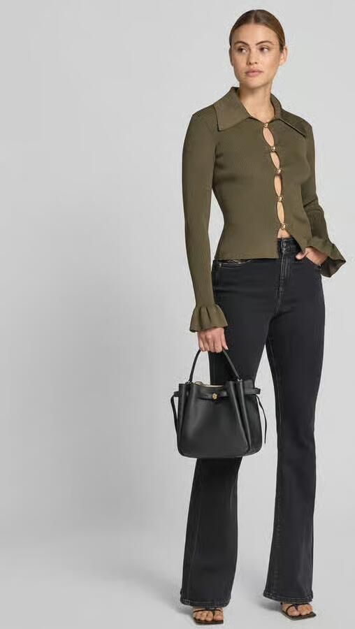 TORY BURCH Bucket tas met logodetail - Foto 2
