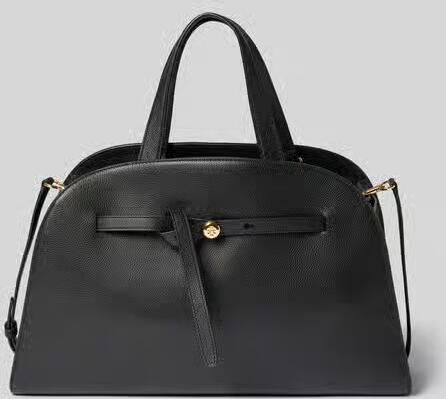 TORY BURCH Handtas van rundleer met schouderband