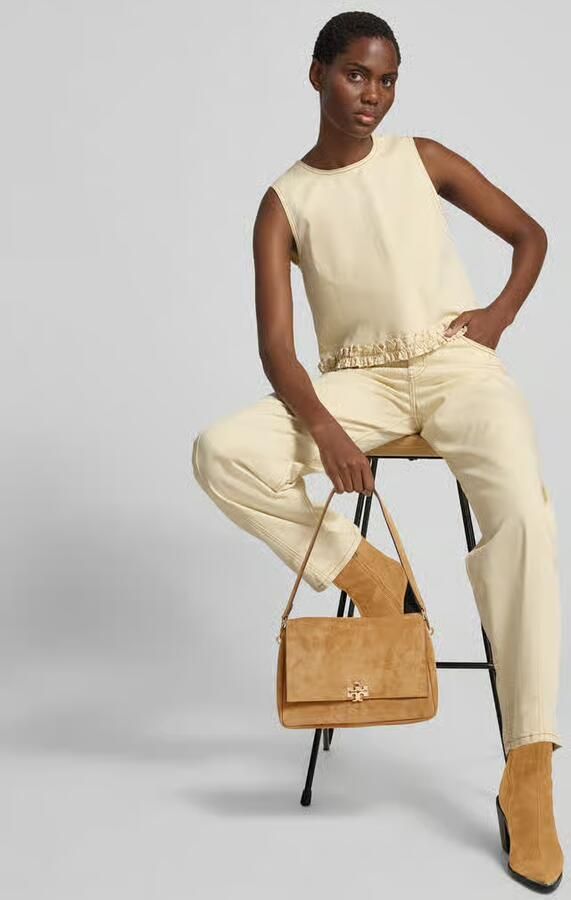 TORY BURCH Schoudertas in suède-look - Foto 2