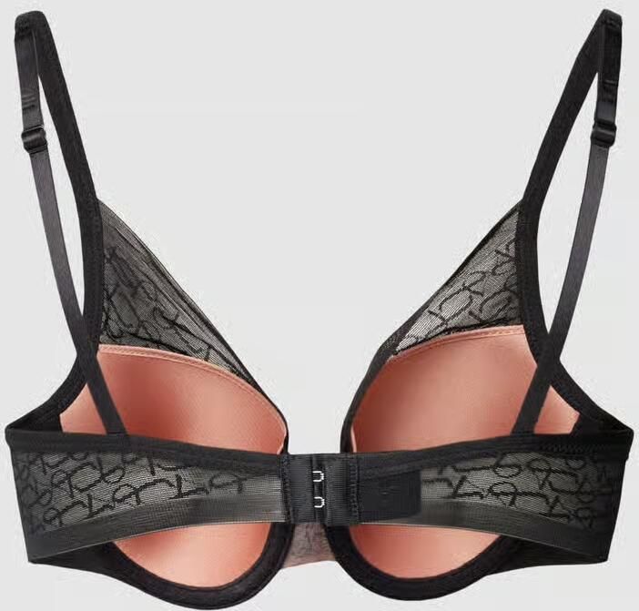Triumph Bh met halve steuncups Signature Sheer Monogram-tule gevoerde cups kanten details zacht tule - Foto 5