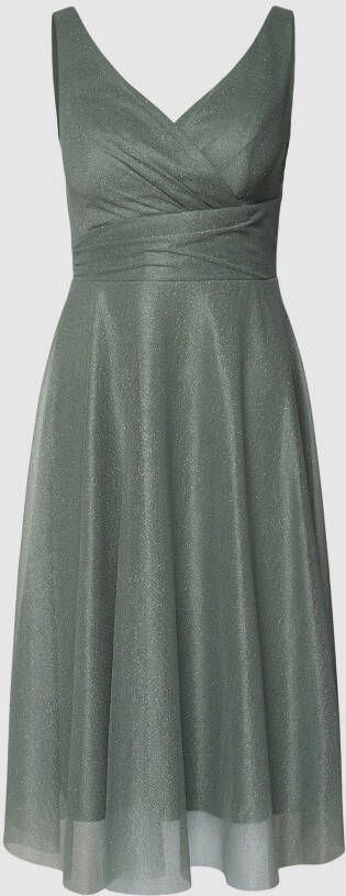 TROYDEN COLLECTION Cocktailjurk in wikkellook