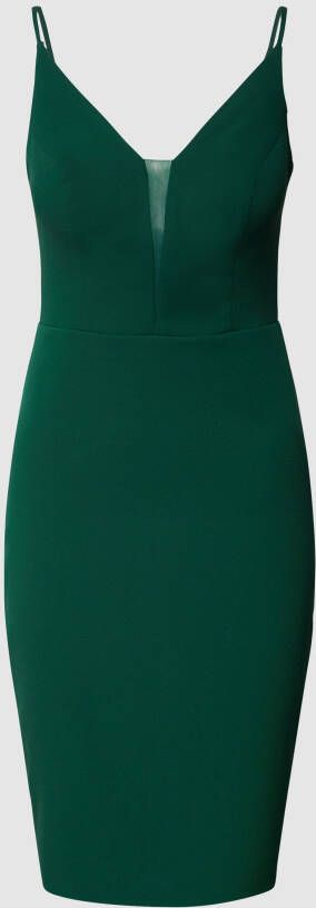 TROYDEN COLLECTION Cocktailjurk met spaghettibandjes