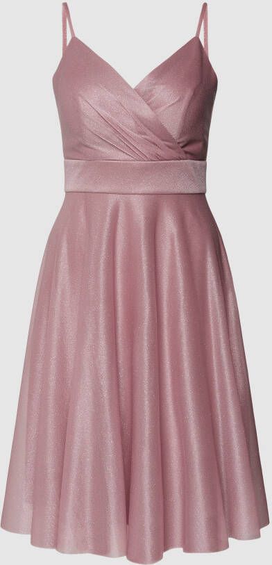 TROYDEN COLLECTION Cocktailjurk met spaghettibandjes