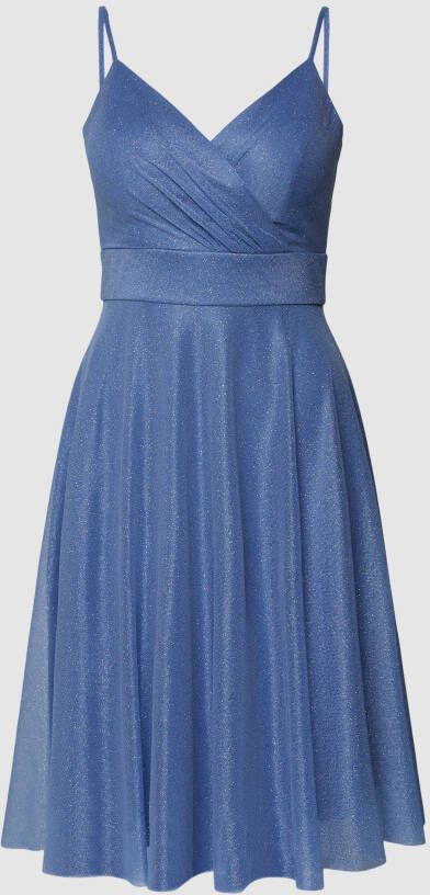 TROYDEN COLLECTION Cocktailjurk met spaghettibandjes