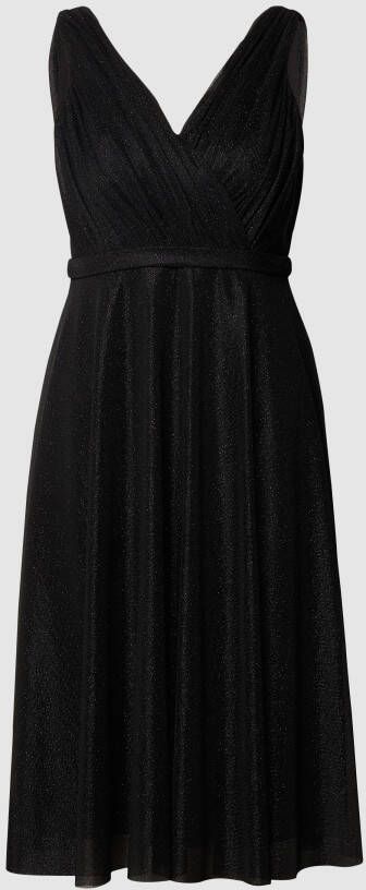 TROYDEN COLLECTION Cocktailjurk met taillepas