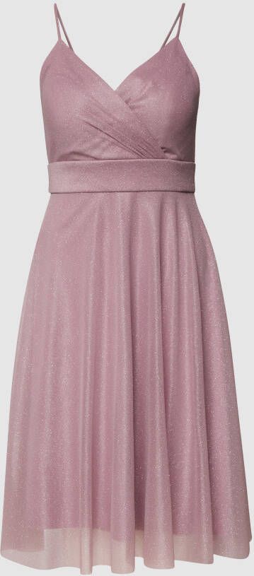 TROYDEN COLLECTION Cocktailjurk met taillepas