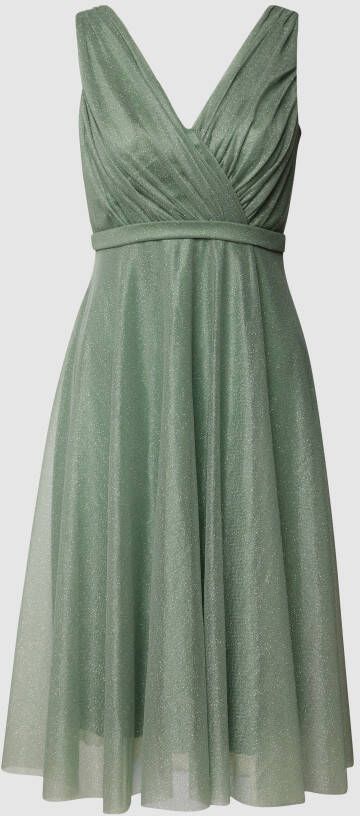 TROYDEN COLLECTION Cocktailjurk met taillepas