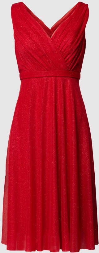 TROYDEN COLLECTION Cocktailjurk met taillepas