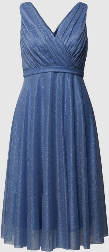 TROYDEN COLLECTION Cocktailjurk met taillepas