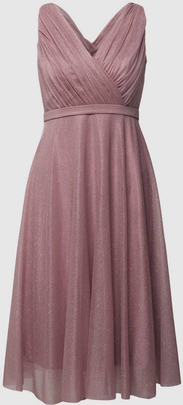 TROYDEN COLLECTION Cocktailjurk met taillepas