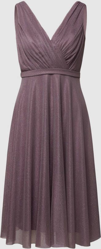 TROYDEN COLLECTION Cocktailjurk met taillepas