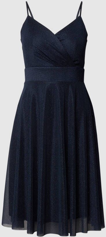 TROYDEN COLLECTION Cocktailjurk met taillepas