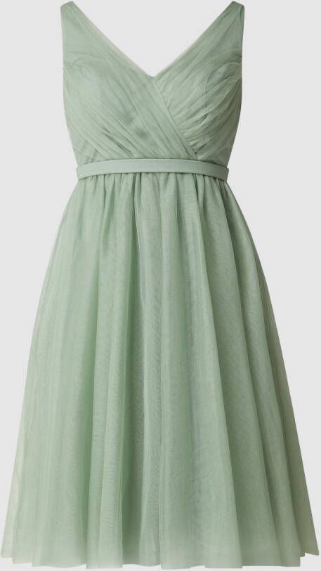 TROYDEN COLLECTION Cocktailjurk van mesh