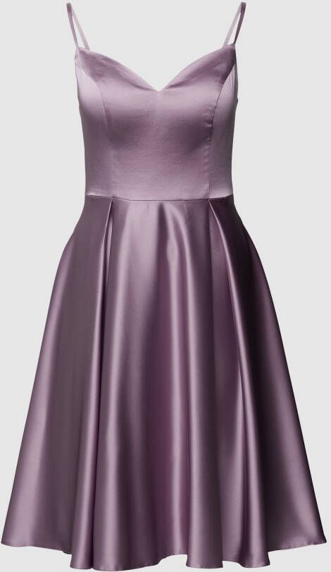 TROYDEN COLLECTION Cocktailjurk van satijn