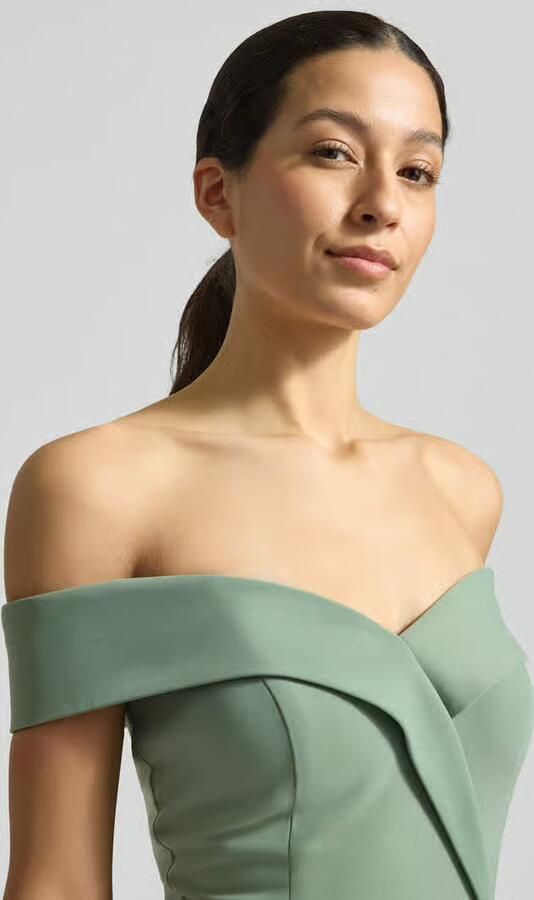 TROYDEN COLLECTION Avondjurk in Off-shoulder-look