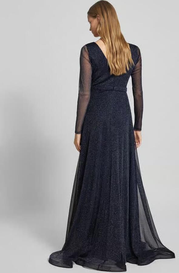 TROYDEN COLLECTION Avondjurk in wikkellook