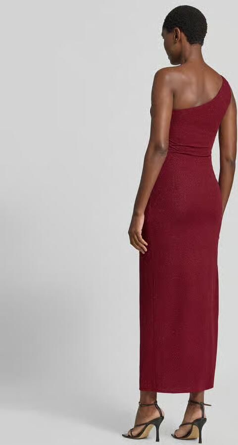 TROYDEN COLLECTION Avondjurk met asymmetrische hals en plooien - Foto 3