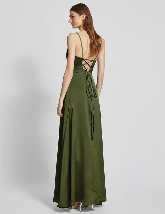 TROYDEN COLLECTION Avondjurk met cascadehals