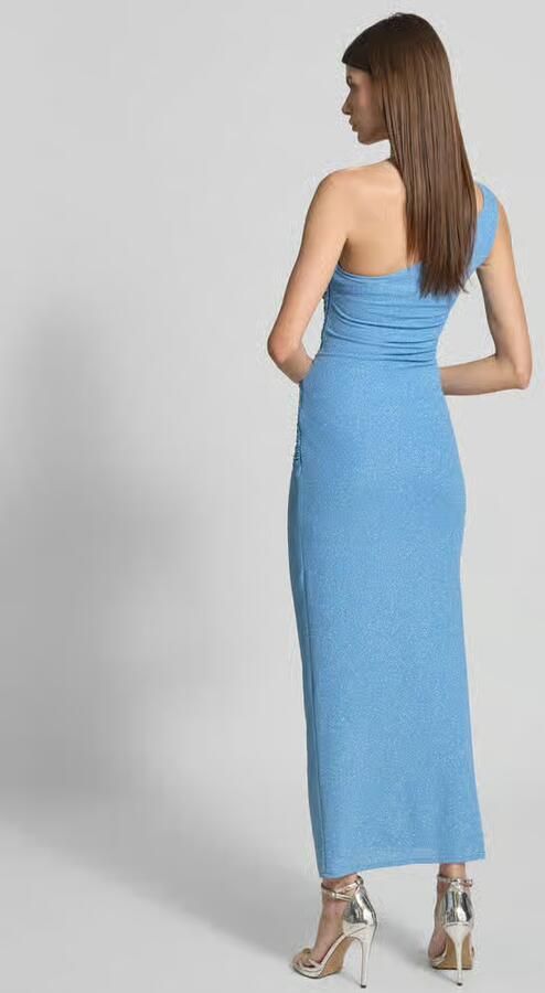 TROYDEN COLLECTION Avondjurk met one shoulder-band en plooien - Foto 2