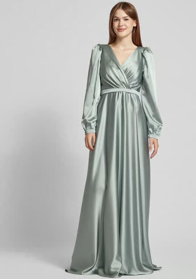 TROYDEN COLLECTION Avondjurk met V-hals - Foto 3