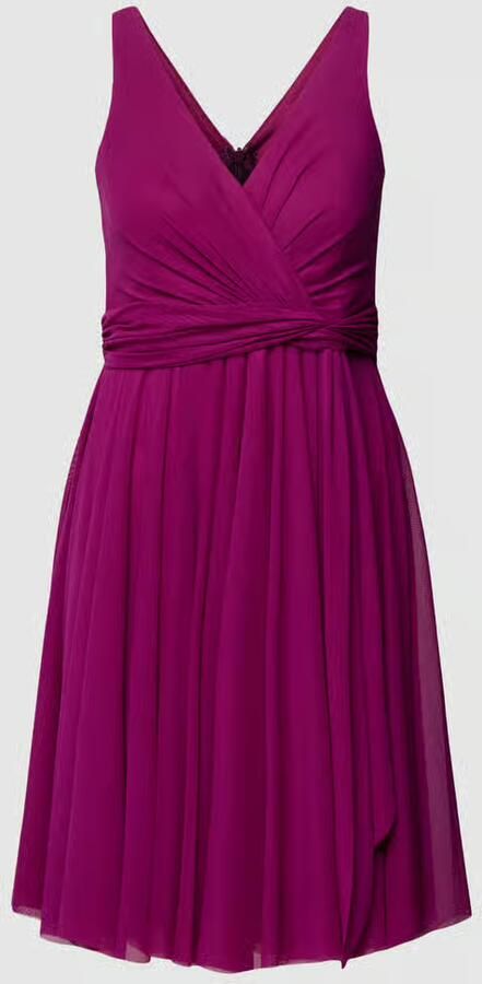 TROYDEN COLLECTION Cocktailjurk in wikkellook - Foto 2