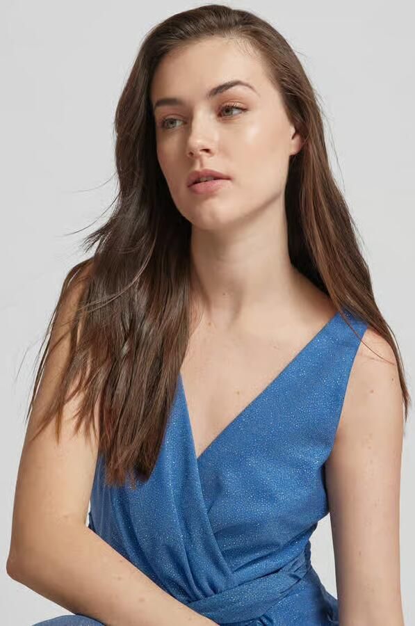 TROYDEN COLLECTION Cocktailjurk in wikkellook