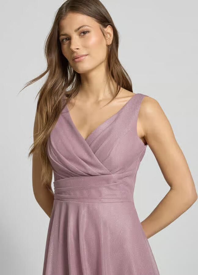 TROYDEN COLLECTION Cocktailjurk in wikkellook
