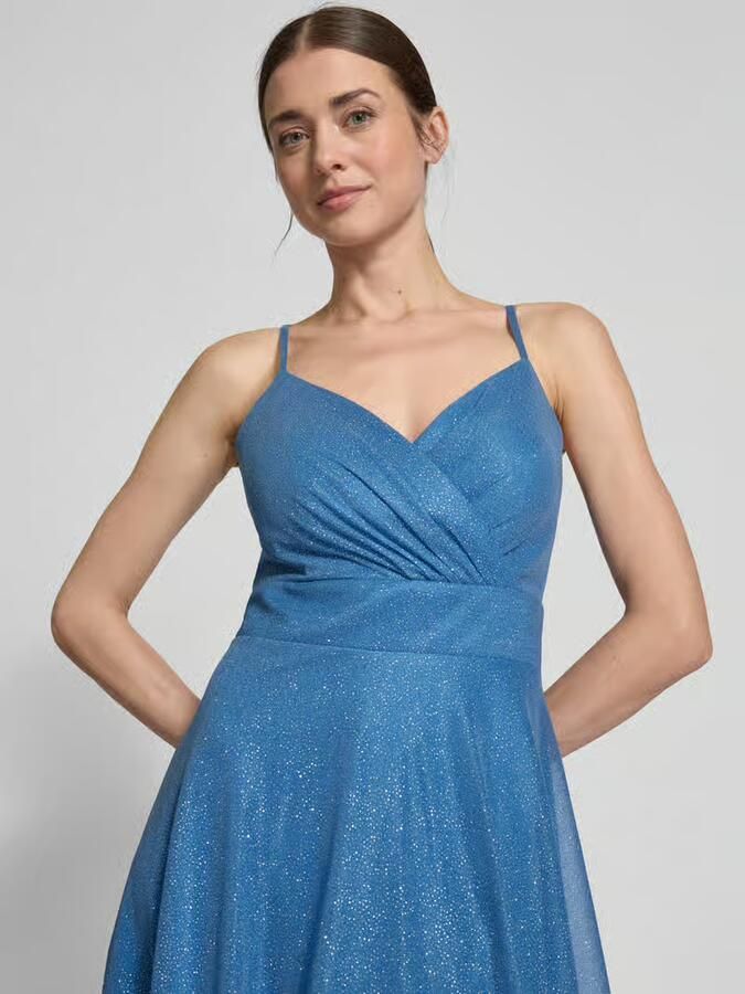 TROYDEN COLLECTION Cocktailjurk met tailleband