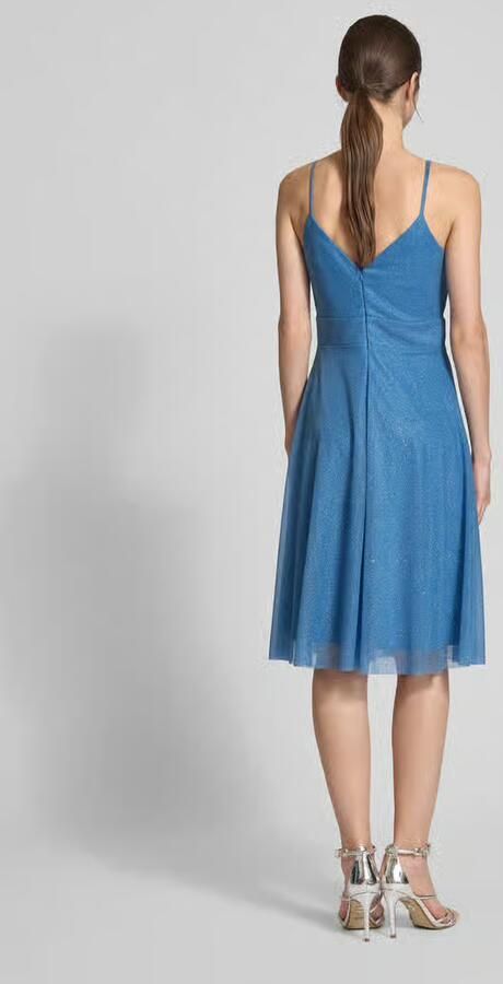 TROYDEN COLLECTION Cocktailjurk met tailleband - Foto 3