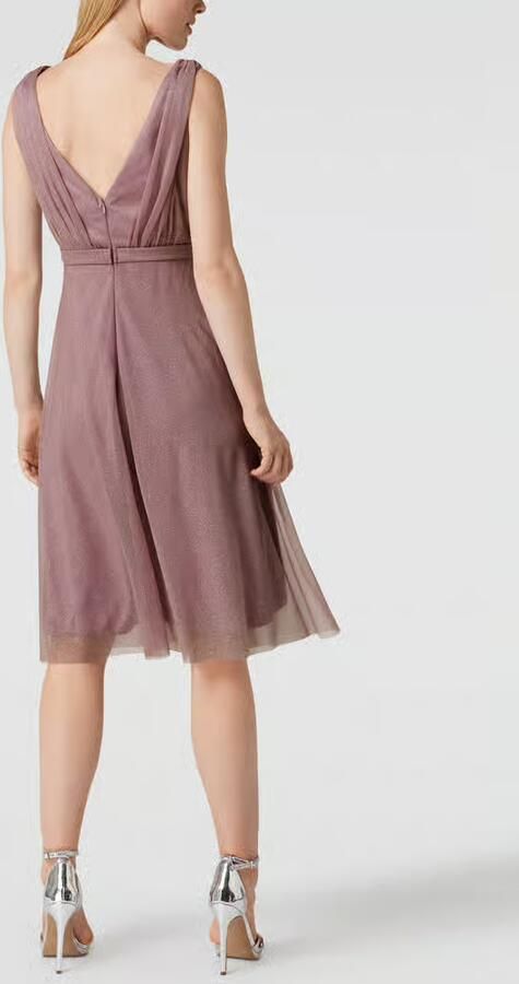 TROYDEN COLLECTION Cocktailjurk met taillepas