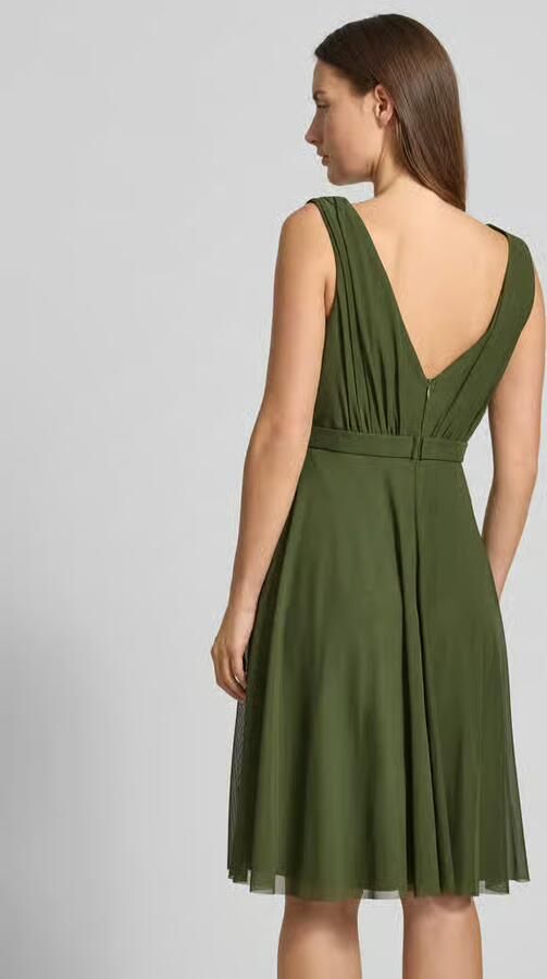 TROYDEN COLLECTION Cocktailjurk met V-hals