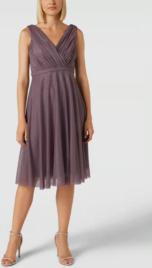 TROYDEN COLLECTION Cocktailjurk met taillepas - Foto 3