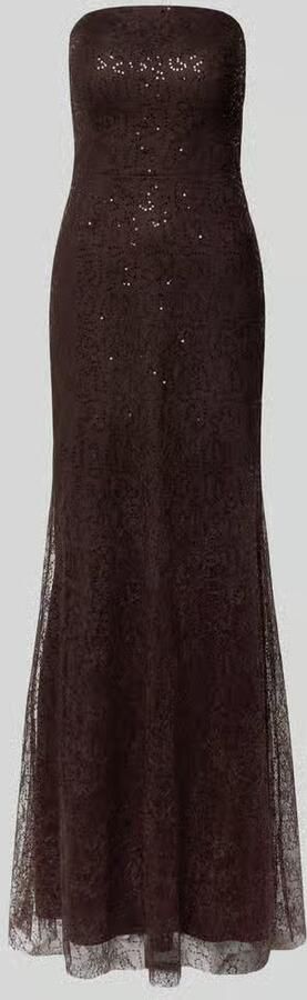 TROYDEN COLLECTION Maxi-jurk in off-shoulder-look met pailletten