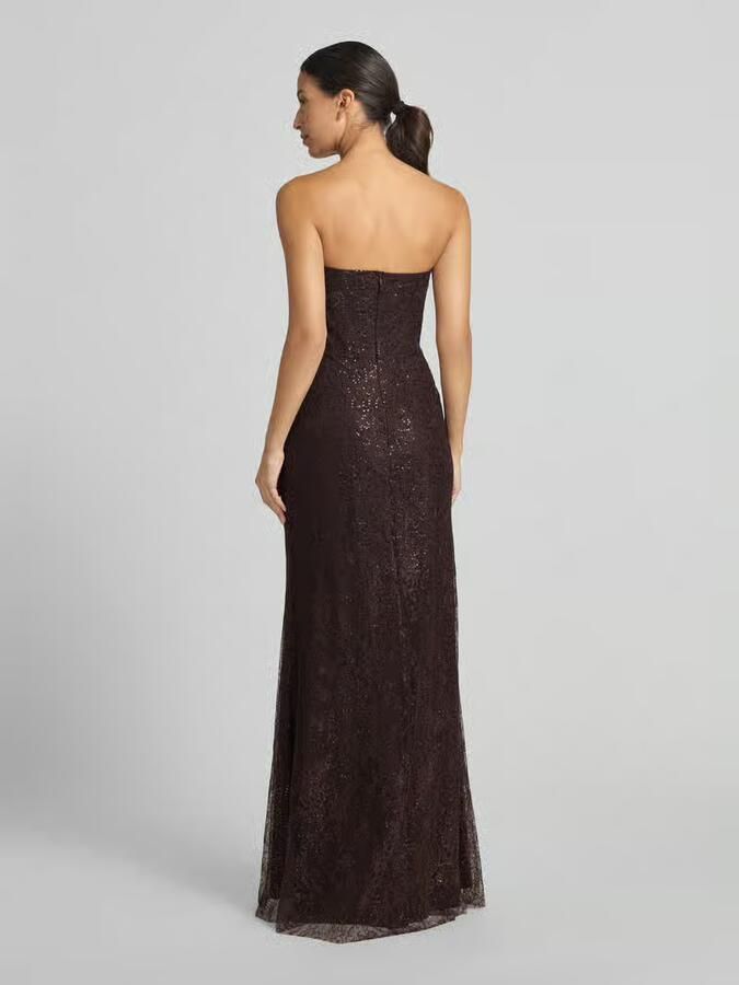 TROYDEN COLLECTION Maxi-jurk in off-shoulder-look met pailletten - Foto 3